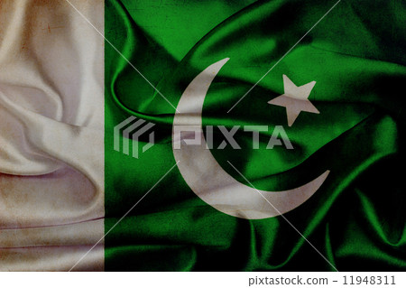图库照片: pakistan grunge waving flag