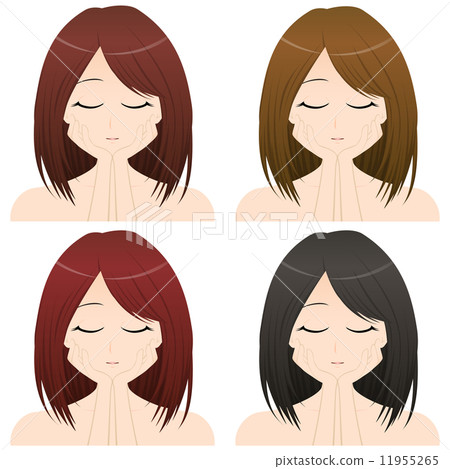 图库插图: 美人 美女 染发剂