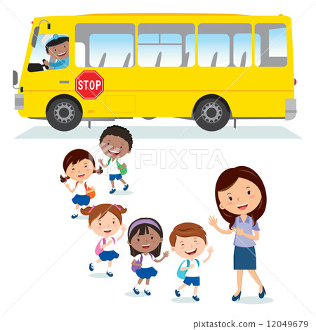 插图素材: school bus
