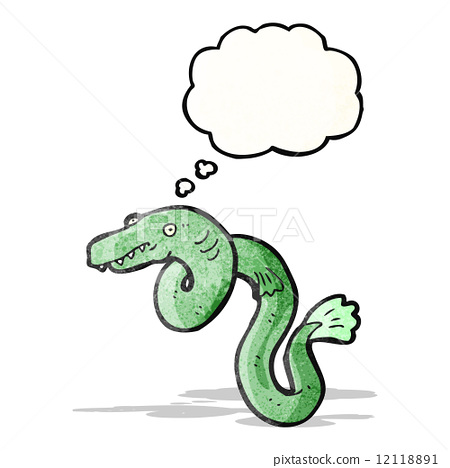 图库插图 cartoon eel