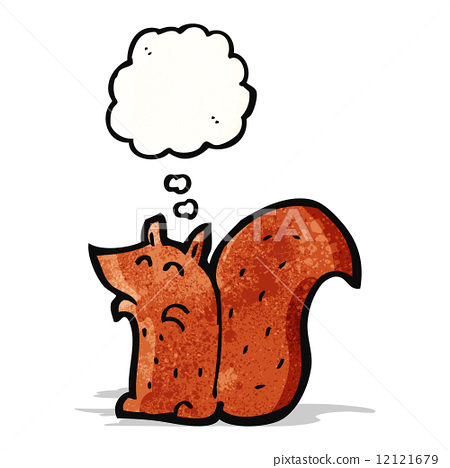 插图素材: cartoon squirrel