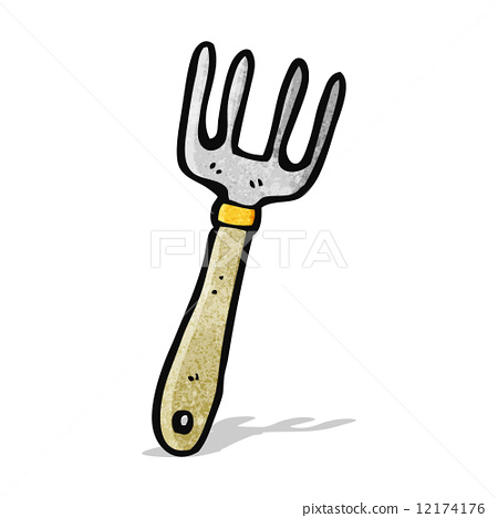 图库插图: cartoon fork