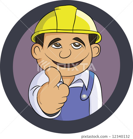 friendly engineer smiling thumbs up and wearing uniform.