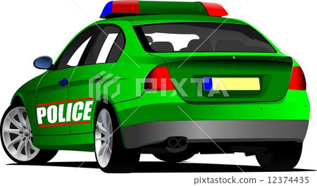 插图素材: silhouette of taxi car image. vector illustration