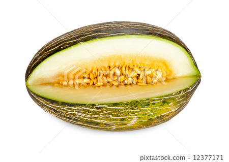 whole piel de sapo melon sliced