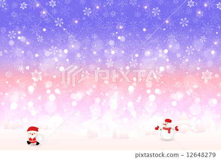 stock illustration: background, snow flake, christmas