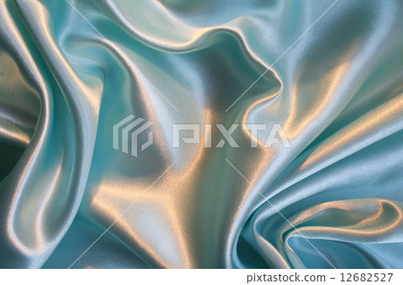 smooth elegant blue silk as background 12682527