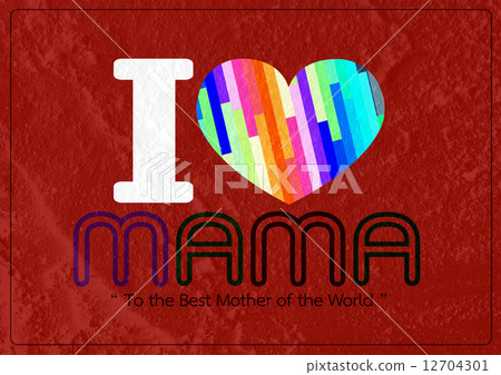 happy mothers day greeting card design for your mom on wall text