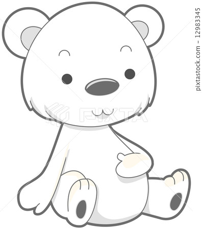 插图素材: cute polar bear