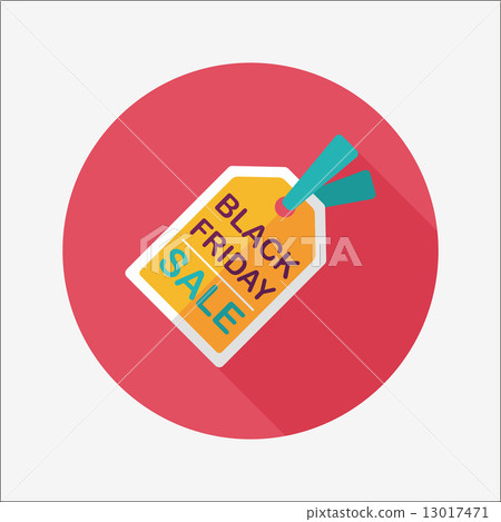 插图 shopping sale price tag flat icon with long shadow,eps10