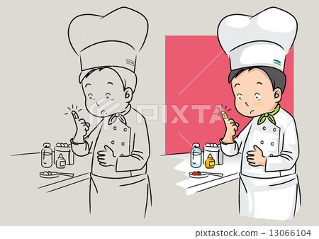 图库插图: chef-accident