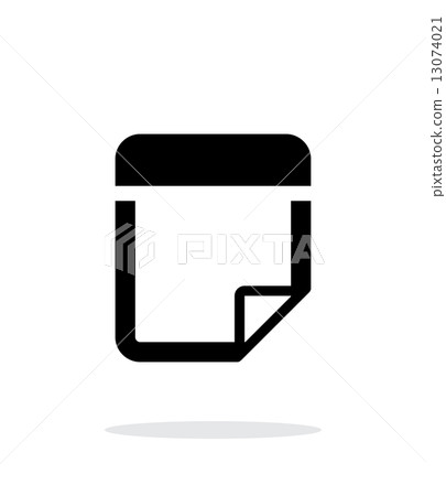 图库插图: note icon on white background.