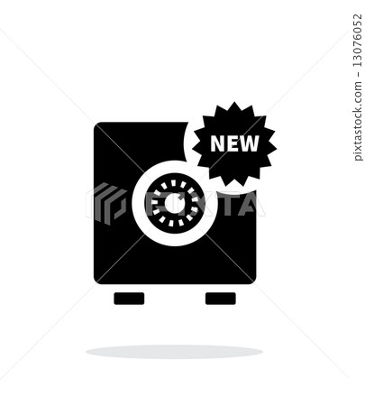 插图素材: new strongbox icon on white background.