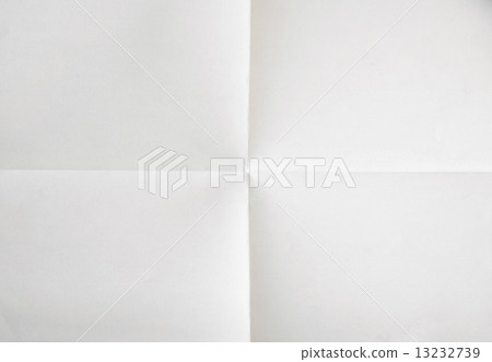 图库照片: white sheet of paper folded in four