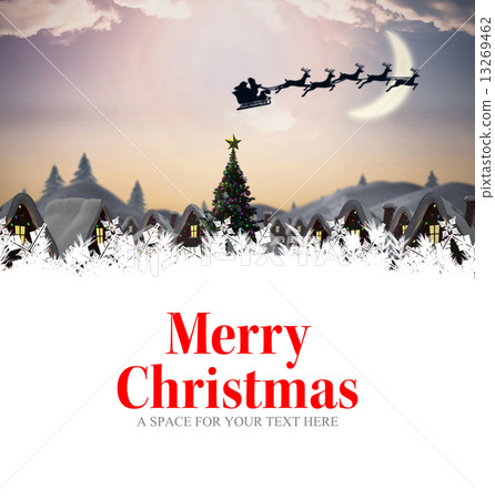 插图素材: merry christmas message