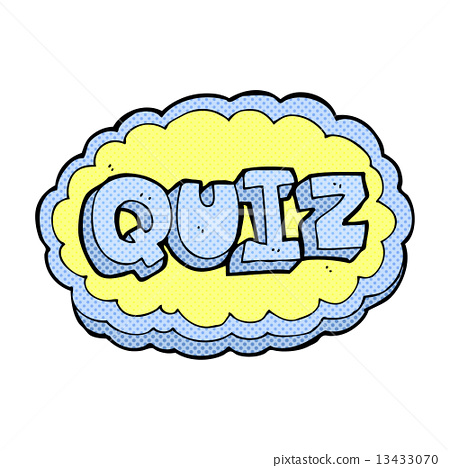 插图素材: comic cartoon quiz sign