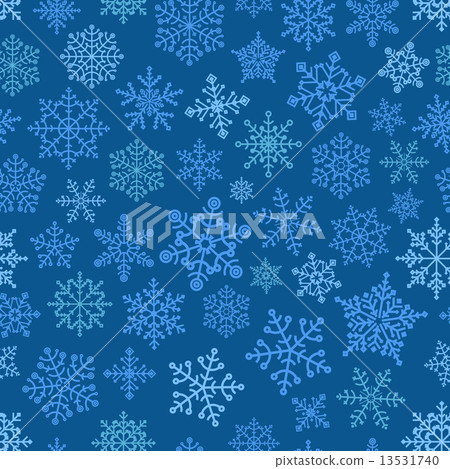 插图素材: snowflake seamless pattern. design template