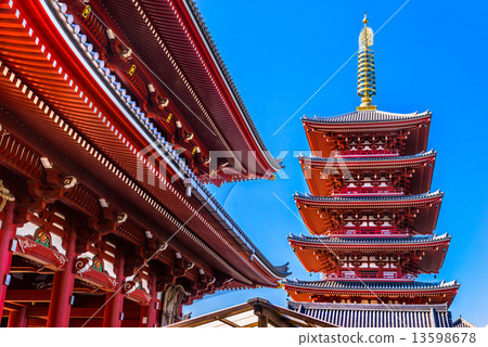 图库照片: sensoji-ji, temple in asakusa, tokyo, japan.