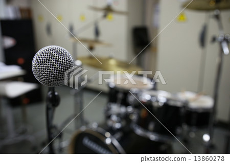 music equipment in training room.