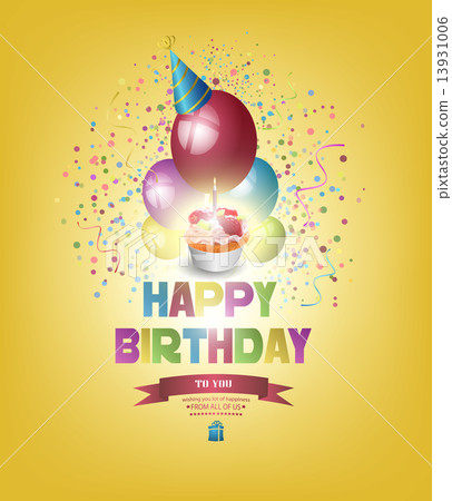 插图素材: happy birthday