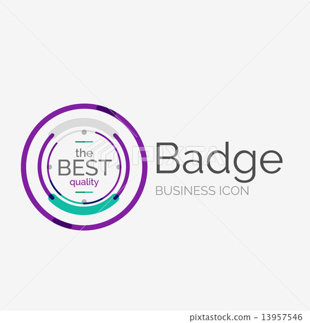 插图素材: thin line neat design logo, premium quality stamp