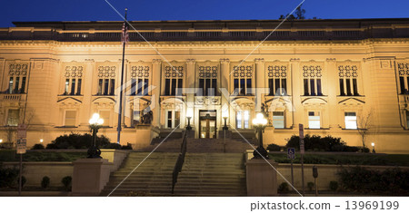 图库照片: springfield, illinois - state capitol complex building