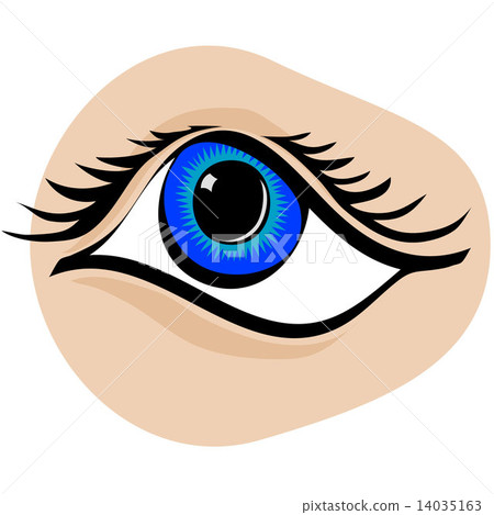 图库插图: eye vector cartoon detailed