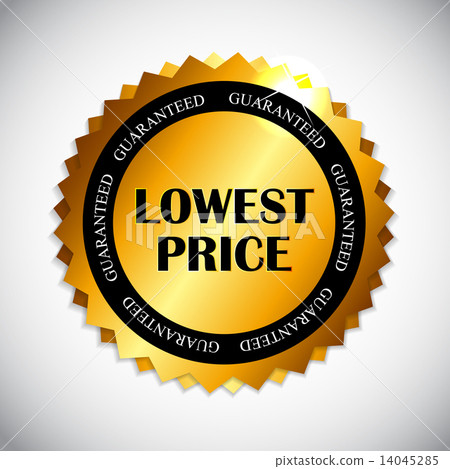 插图素材: lowest price label vector illustration