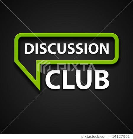 图库插图: discussion club icon