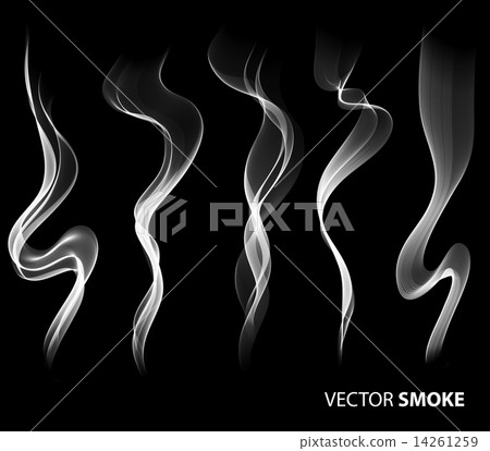 插图 姿势/表情/动作 表情 怒气/愤怒 set of vector realistic smoke