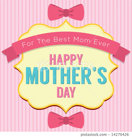 happy mother's day greeting card template