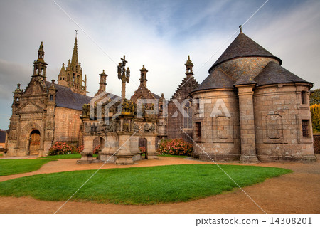 图库照片: famous calvary in brittany in france