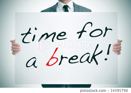 图库照片: time for a break