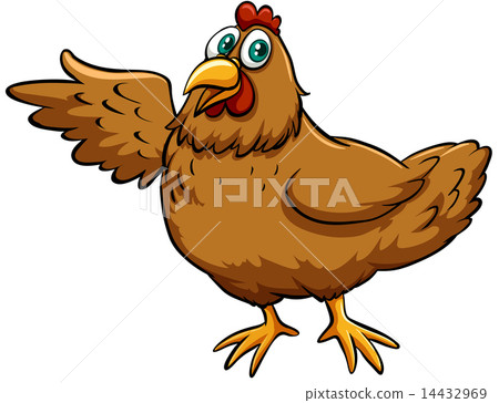插图素材: brown spring chicken