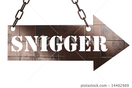 插图素材: snigger word on metal pointer