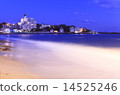 碣石海滩 水边 夜景 14525246