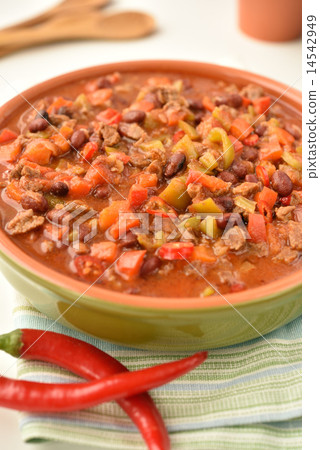 图库照片: chili con carne