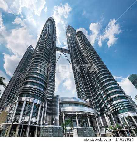 图库照片: petronas twin towers at kuala lumpur. malaysia