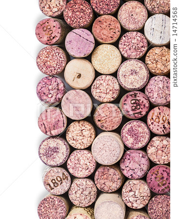 图库照片 wine corks isolated on white