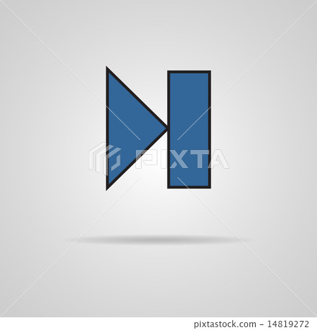 shadowweb,暗网deepweb 图库插图: next track web icon with shadow. media player