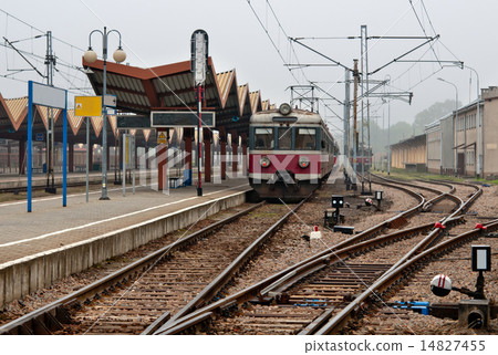 图库照片: railway station