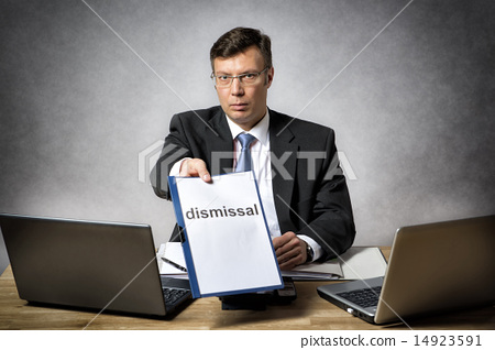 图库照片: boss dismiss somebody