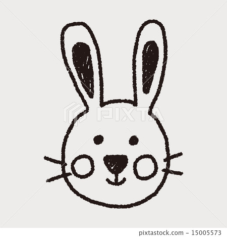 图库插图: animal rabbit doodle drawing