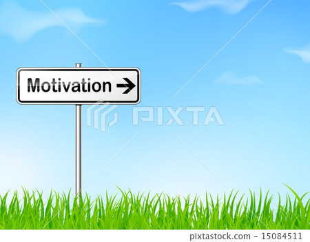 插图素材: motivation direction sign