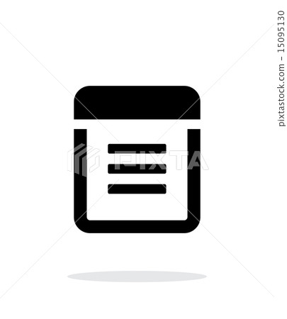 插图素材: note icon on white background.