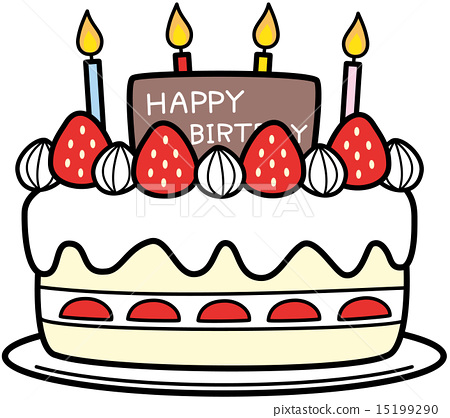 图库插图: 生日蛋糕
