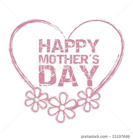 插图素材: happy mothers day seal isolated vector illustration