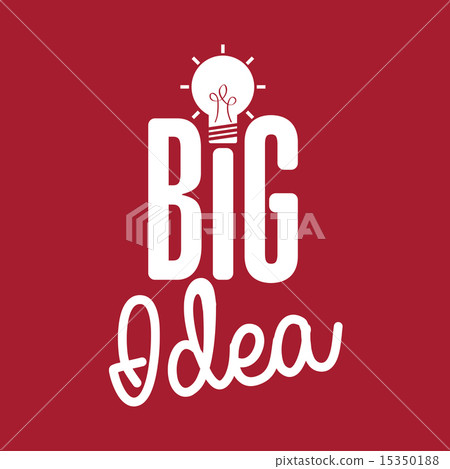 idea design over red background vector illustration-插图素材[15