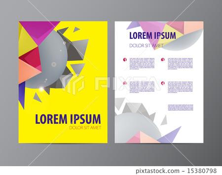 design vector template layout for magazine brochure flyer