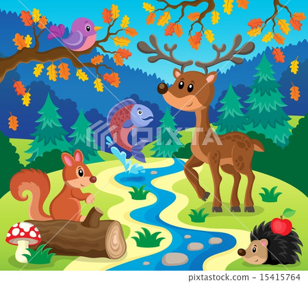 插图素材 forest animals topic image 1